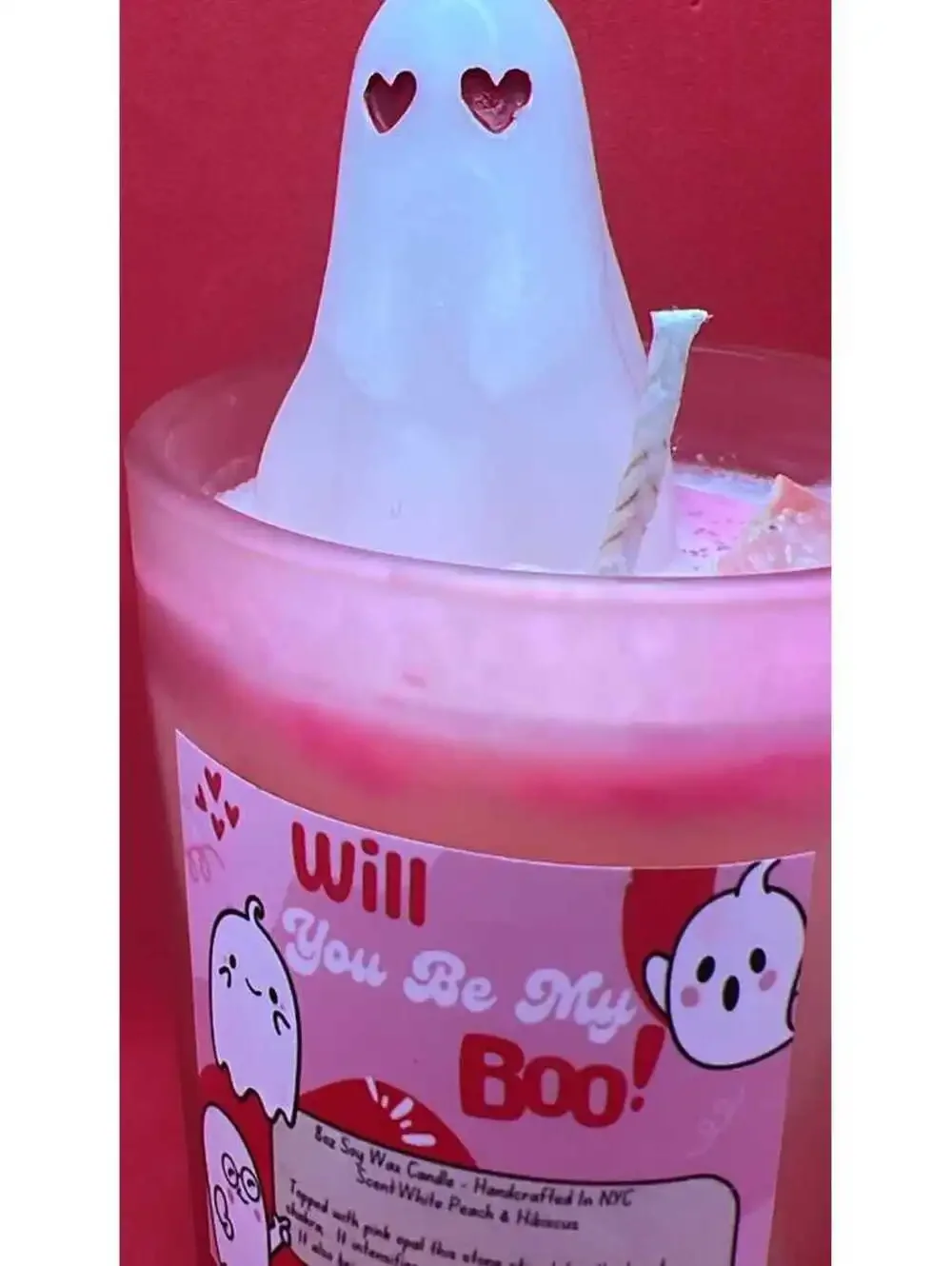 Will You Be My Boo candle, Romantic candle